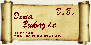 Dina Bukazić vizit kartica